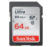 Карта памяти SanDisk 64GB SDXC Class 10 UHS-I (SDSDUNC-064G-GN6IN)