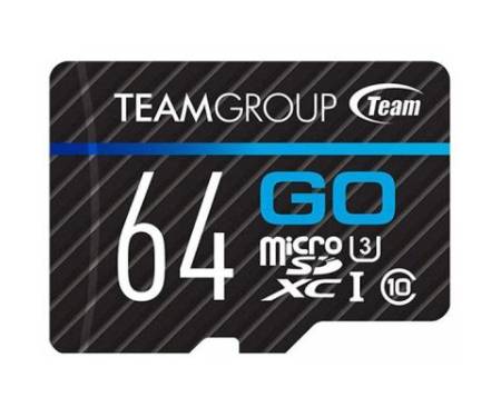 Карта памяти TEAM 64GB microSD Class 10 UHS-I/U3 Go (TGUSDX64GU303)