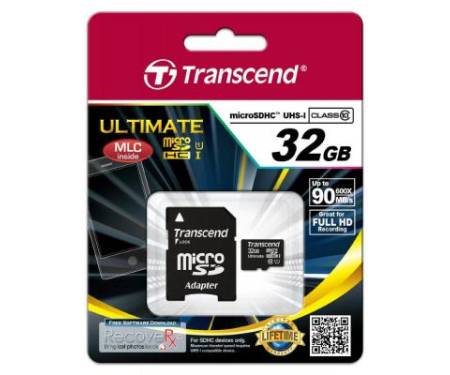 Карта памяти Transcend 32GB microSDHC class 10 (TS32GUSDHC10U1)