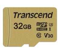 Карта памяти Transcend 32GB microSDHC class 10 UHS-I U3 V30 (TS32GUSD500S)