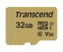 Карта памяти Transcend 32GB microSDHC class 10 UHS-I U3 V30 (TS32GUSD500S)