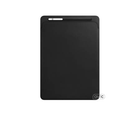Чехол Apple Leather Sleeve for 12.9 iPad Pro - Black (MQ0U2)