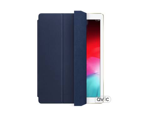 Чехол Apple Leather Smart Cover for 12.9 iPad Pro - Midnight Blue (MPV22)