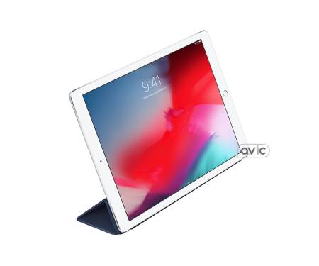 Чехол Apple Leather Smart Cover for 12.9 iPad Pro - Midnight Blue (MPV22)