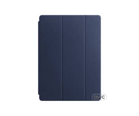 Чехол Apple Leather Smart Cover for 12.9 iPad Pro - Midnight Blue (MPV22)