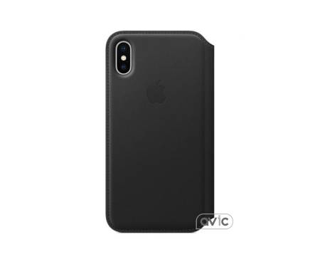 Чехол для смартфона Apple iPhone X Leather Folio - Black (MQRV2)