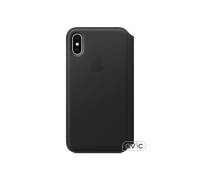 Чехол для смартфона Apple iPhone X Leather Folio - Black (MQRV2)