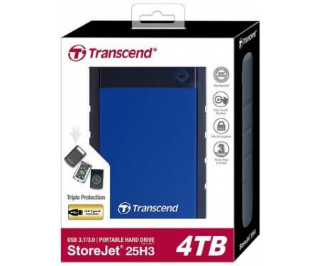 Внешний накопитель 2.5 4TB Transcend (TS4TSJ25H3B)