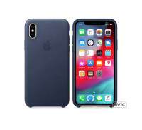 Чехол для смартфона Apple iPhone XS Leather Case - Midnight Blue