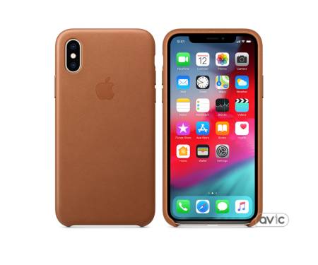 Чехол для смартфона Apple iPhone XS Leather Case - Saddle Brown