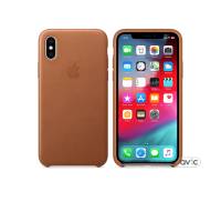 Чехол для смартфона Apple iPhone XS Leather Case - Saddle Brown