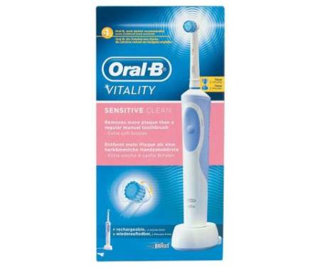 Электрическая зубная щетка Oral-B by Braun Vitality Sensitive Clean (D12.513S)