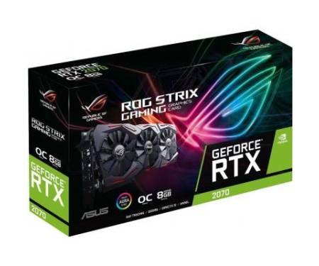 Видеокарта ASUS GeForce RTX2070 8192Mb ROG STRIX OC GAMING (ROG-STRIX-RTX2070-O8G-GAMING)