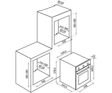 Духовка ARDESIA OBC 606 I