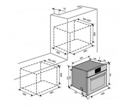 Духовка VENTOLUX MWEO 39 G BK