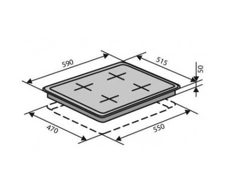 Варочная поверхность Ventolux HSF640-T3G CEST (BK)