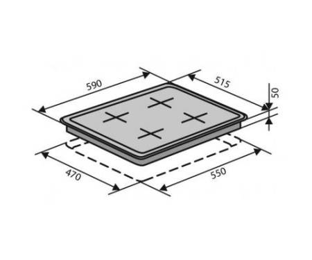 Варочная поверхность Ventolux HSF640-T3G T (WH)