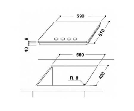 Варочная поверхность Whirlpool GOA 6425/S (GOA6425S)