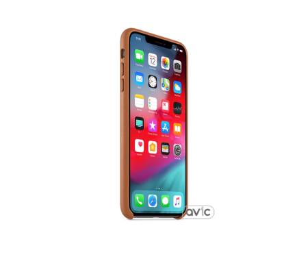 Apple iPhone XS Max Leather Case - Saddle Brown