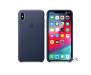 Чехол Apple iPhone XS Max Leather Case - Midnight Blue (MRWU2)