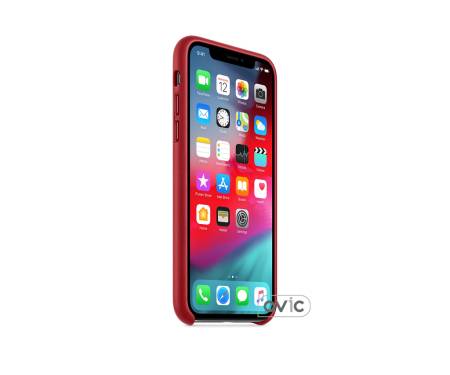 Чехол Apple iPhone XS Leather Case - PRODUCT RED (MRWK2)