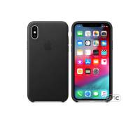 Чехол Apple iPhone XS Leather Case - Black (MRWM2)