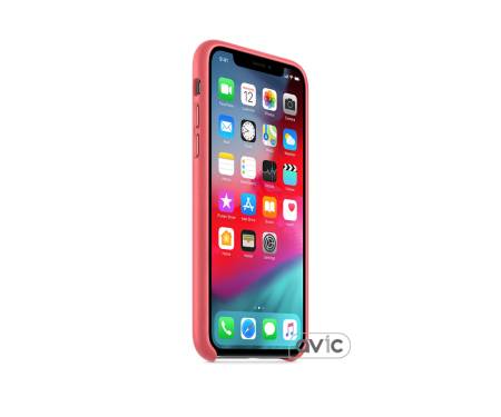 Чехол Apple iPhone XS Leather Case - Peony Pink (MTEU2)