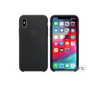 Чехол Apple iPhone XS Silicone Case - Black (MRW72)