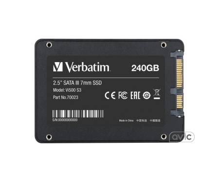 SSD накопитель Verbatim Vi500 S3 240GB (70023)