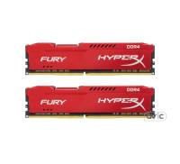 Память Kingston 16 GB 2x8GB DDR4 2400 MHz HyperX Fury Red (HX424C15FR2K2/16)