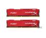 Память Kingston 16 GB 2x8GB DDR4 2400 MHz HyperX Fury Red (HX424C15FR2K2/16)