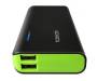 Power Bank ADATA PT100 10000mAh Black-Green (APT100-10000M-5V-CBKGR)