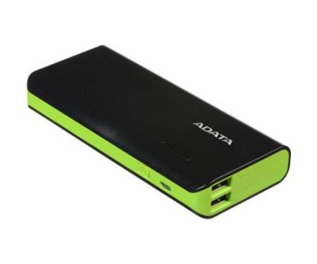 Power Bank ADATA PT100 10000mAh Black-Green (APT100-10000M-5V-CBKGR)