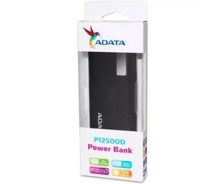 Power Bank ADATA P12500D 12500mAh Black (AP12500D-DGT-5V-CBK)