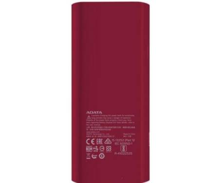 Power Bank ADATA P12500D 12500mAh Red (AP12500D-DGT-5V-CRD)