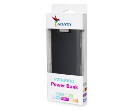 Power Bank ADATA P20000D 20000mAh Black (AP20000D-DGT-5V-CBK)