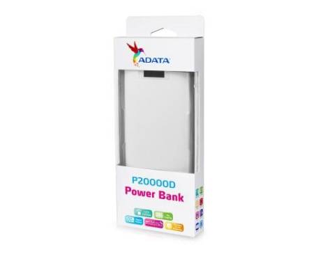 Power Bank ADATA P20000D 20000mAh White (AP20000D-DGT-5V-CWH)