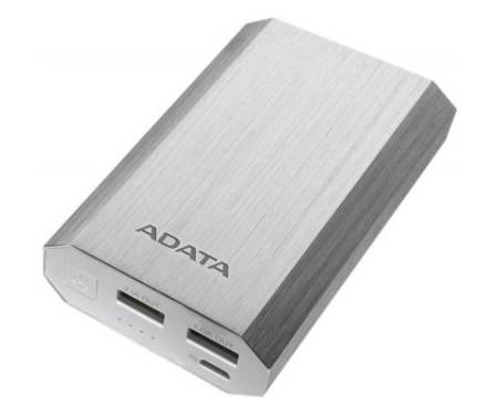 Power Bank ADATA A10050 10050mAh Silver (AA10050-5V-CSV)