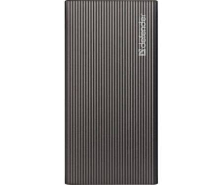 Power Bank Defender ExtraLife Fast 5000B Li-pol, 5000mAh, USB*2 + Type-C 3A (83627)