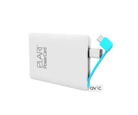 Внешний аккумулятор-кредитка Elari PowerCard 2500 мАч (White)