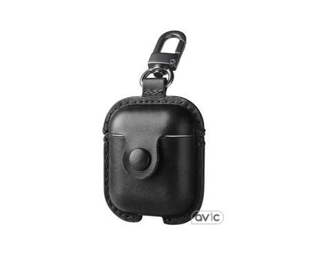 Чехол USAMS для наушников Apple AirPods LEATHER Black