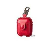 Чехол USAMS для наушников Apple AirPods LEATHER Red