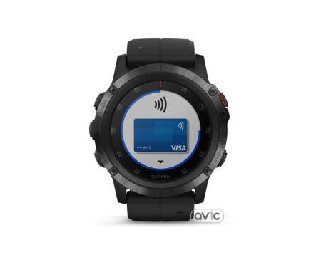 Garmin Fenix 5x Plus Sapphire Black with Black Band (010-01989-01)