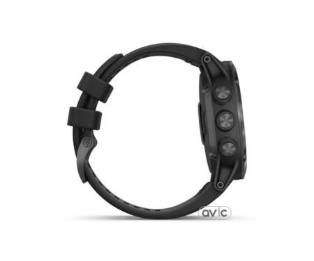 Garmin Fenix 5x Plus Sapphire Black with Black Band (010-01989-01)