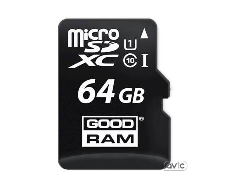 GOODRAM 64 GB microSDXC class 10 UHS-I+SD Adapter M1AA-0640R12