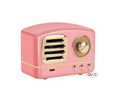 Колонка Funten HB-HM11 Enhanced Bass Retro Wireless (Pink)