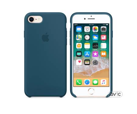 Чехол Apple Silicone Case for iPhone 8 Cosmos Blue