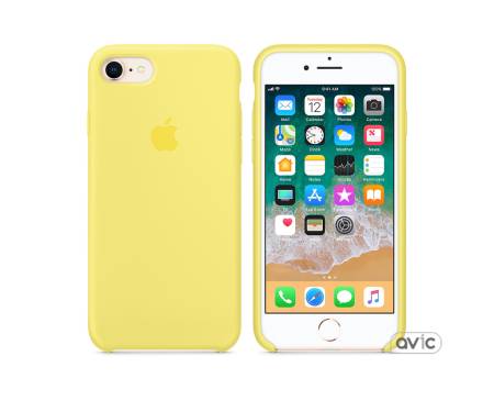Чехол Apple Silicone Case for iPhone 8 Lemonade