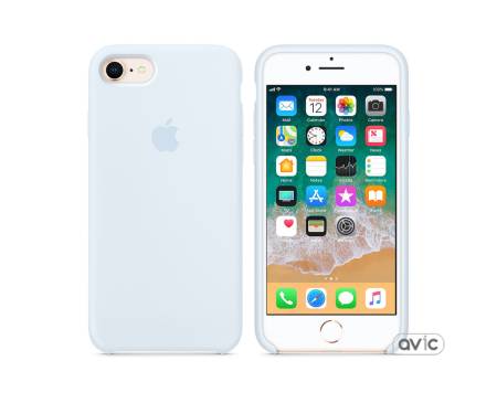 Чехол Apple Silicone Case for iPhone 8 Sky Blue