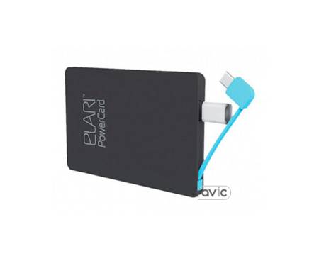 Внешний аккумулятор-кредитка Elari PowerCard 2500 мАч (Black)